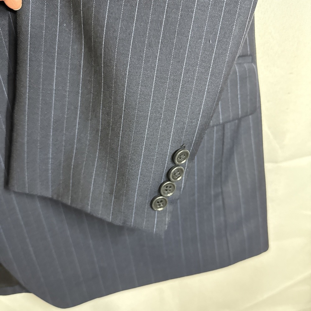 Michael Kors 42 Blue wool Soft Shoulder Mens Blazer Suit Jacket Sport Coat - Picture 12 of 16